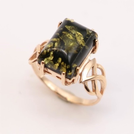Кольцо 820138 (Серебро, Бирюза синтетическая), размер 19,0