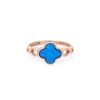 Кольцо 820029 (Серебро, Янтарь синий тонированный, позолота), размер 20,0